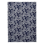 Collegiate Plush XL Throw Blanket-Navy/White Bandana with Penn State University Logo-Image 1-Vera Bradley