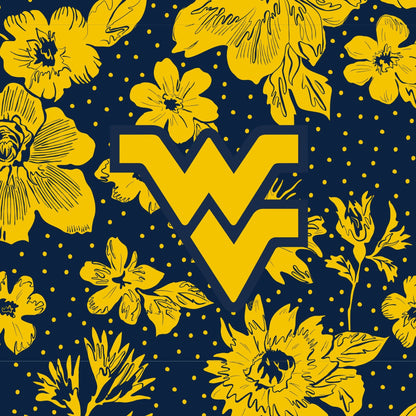 Tervis 24oz Wide Mouth Bottle-Navy/Gold Rain Garden with West Virginia University-Image 2-Vera Bradley