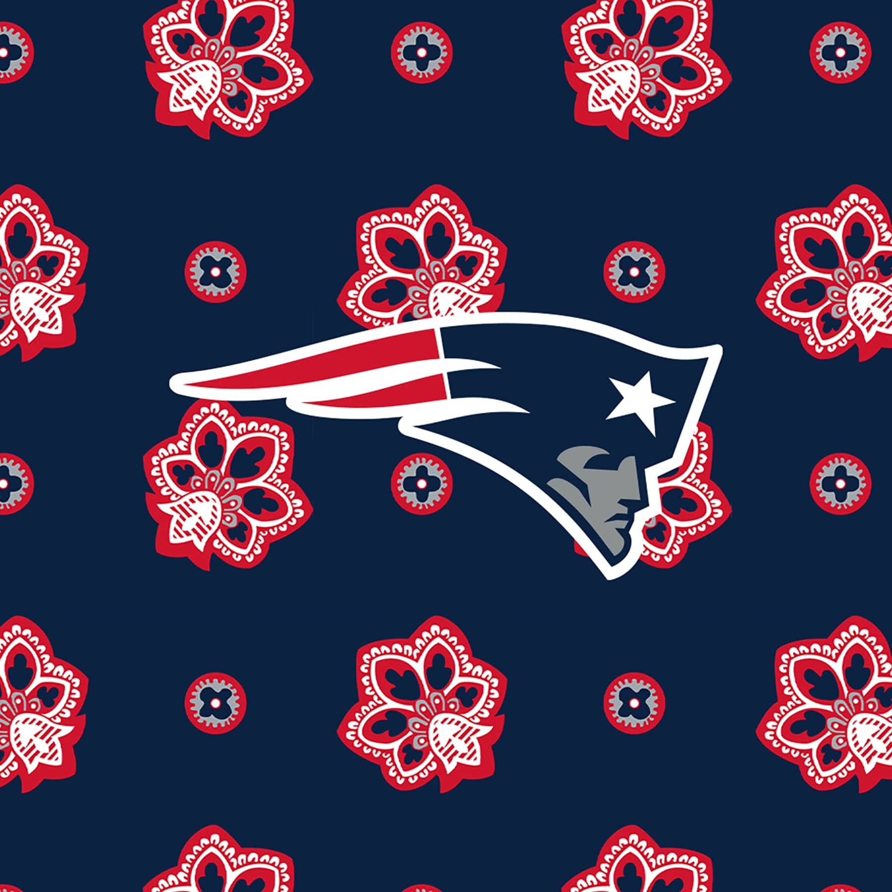 NFL Oversized Throw Blanket-New England Patriots Bandana-Image 4-Vera Bradley