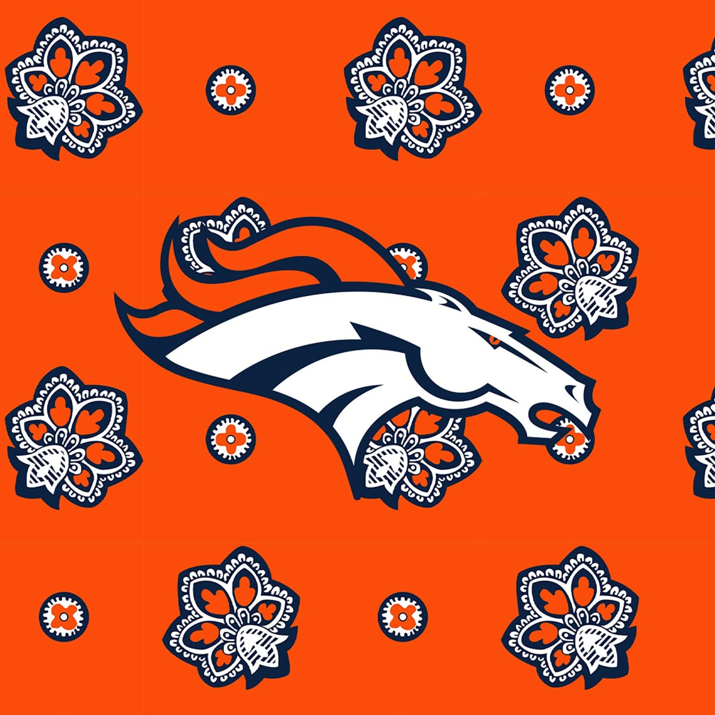 NFL Oversized Throw Blanket-Denver Broncos Bandana-Image 4-Vera Bradley