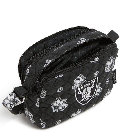 NFL RFID Small Stadium Crossbody Bag-Las Vegas Raiders Bandana-Image 2-Vera Bradley