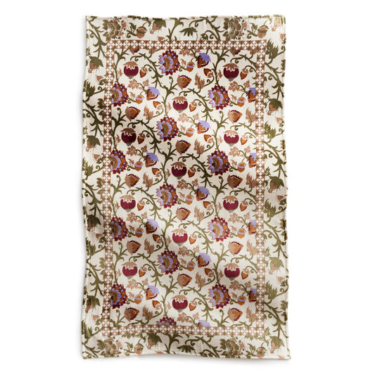 Plush Throw Blanket-Midnight Garden Paisley Antique White-Image 2-Vera Bradley