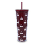 Tumbler with Straw-Duffel Mosaic-Image 1-Vera Bradley