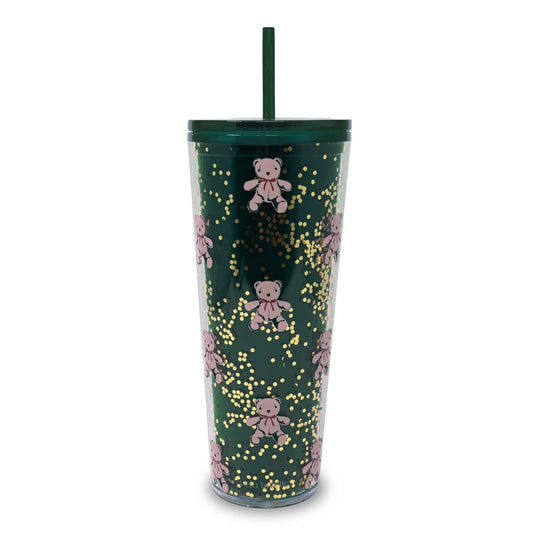 Tumbler with Straw-Bear Mosaic-Image 2-Vera Bradley