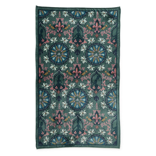 Disney Plush Throw Blanket-Tiana Silhouette Medallion-Image 1-Vera Bradley