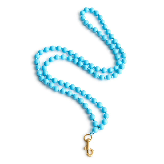 Beaded Phone Cord-Air Blue-Image 1-Vera Bradley